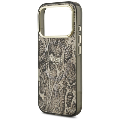 Guess Python Pattern MagSafe Case for iPhone 17 Pro Max / 18 Pro Max - Brown