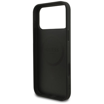 Guess Saffiano Classic Logo MagSafe Case for iPhone 17 Pro Max / 18 Pro Max - Black