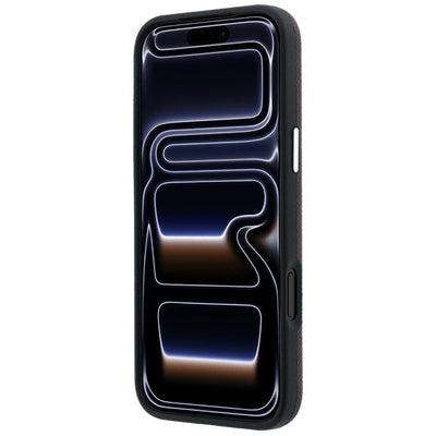 Karl Lagerfeld Grained Elongated Logo MagSafe case for iPhone 17 Pro Max / 18 Pro Max - burgundy