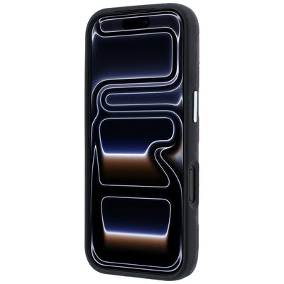 Karl Lagerfeld Grained Mono Resin Logo MagSafe Case for iPhone 17 Pro / 18 Pro - Burgundy