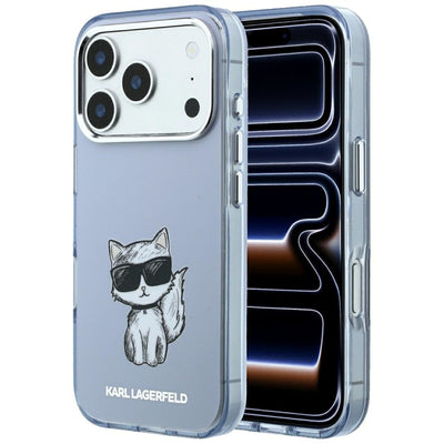 Karl Lagerfeld IML Choupette Body Sketch Print MagSafe Case for iPhone 17 Pro / 18 Pro - Light Pink
