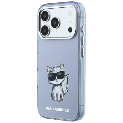 Karl Lagerfeld IML Choupette Body Sketch Print MagSafe Case for iPhone 17 Pro / 18 Pro - Light Pink