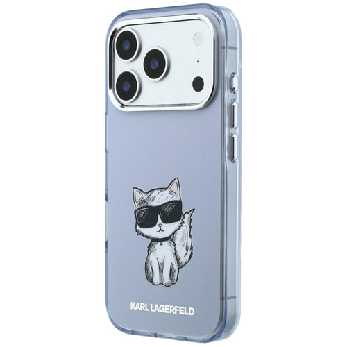 Karl Lagerfeld IML Choupette Body Sketch Print MagSafe Case for iPhone 17 Pro / 18 Pro - Light Pink