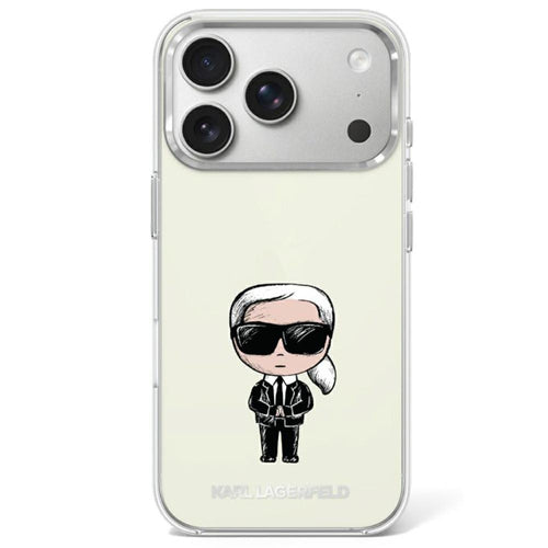 Karl Lagerfeld IML Ikonik Sketch Print MagSafe Case for iPhone 17 Pro / 18 Pro - Beige