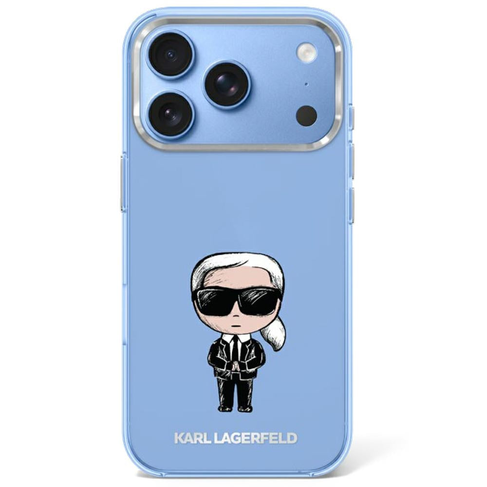 Karl Lagerfeld IML Ikonik Sketch Print MagSafe Case for iPhone 17 Pro / 18 Pro - Light Pink