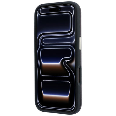 Karl Lagerfeld Saffiano Small Script Metal Logo MagSafe Case for iPhone 17 Pro Max / 18 Pro Max - Burgundy