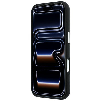 Karl Lagerfeld Saffiano Small Script Metal Logo MagSafe Case for iPhone 17 Pro Max / 18 Pro Max - Black