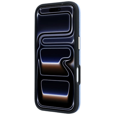 Karl Lagerfeld Saffiano Small Script Metal Logo MagSafe Case for iPhone 17 Pro Max / 18 Pro Max - Light Blue