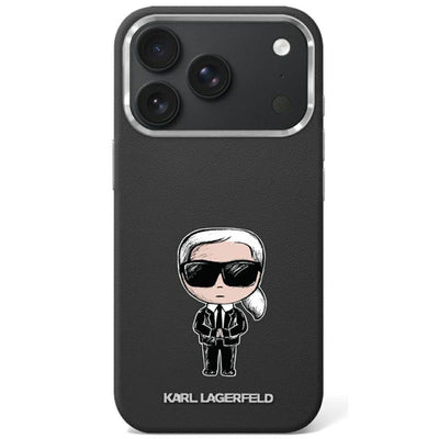 Karl Lagerfeld Smooth Ikonik Sketch MagSafe Case for iPhone 18 Pro / 17 Pro - Black
