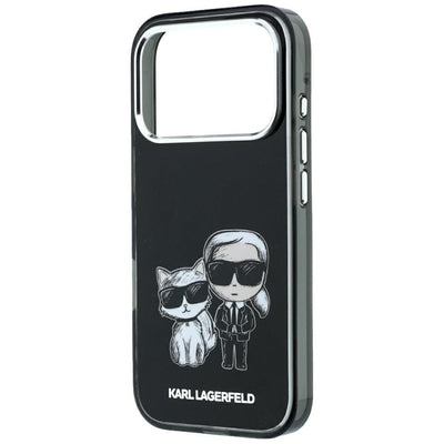 Karl Lagerfeld Smooth Karl &amp; Choupette Bodies Sketch MagSafe Case for iPhone 18 Pro / 17 Pro - Black