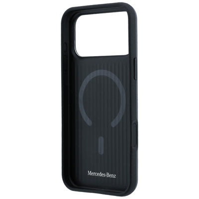 Mercedes Leather 3D MagSafe case for iPhone 18 Pro Max / 17 Pro Max - anthracite