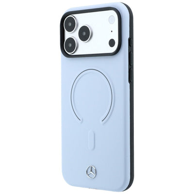 Mercedes Leather 3D MagSafe Case for iPhone 18 Pro Max / 17 Pro Max - Blue
