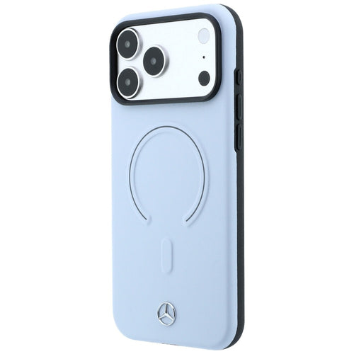 Mercedes Leather 3D MagSafe Case for iPhone 18 Pro Max / 17 Pro Max - Blue