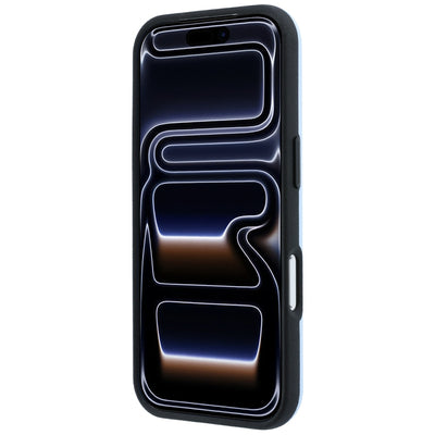 Mercedes Leather Semi Wrap Iconic Line MagSafe Case for iPhone 18 Pro / 17 Pro - Blue
