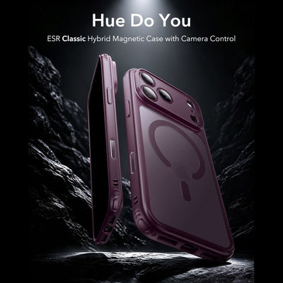 ESR Classic Hybrid MagSafe case for iPhone 18 Pro / 17 Pro - dark cherry