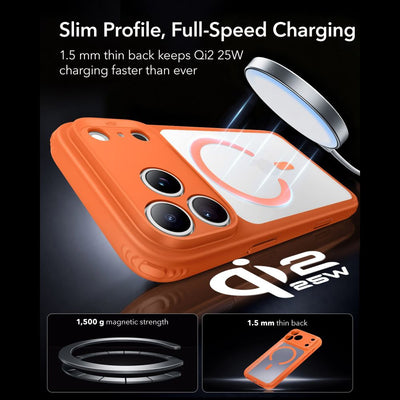ESR Classic Hybrid MagSafe Case for iPhone 18 Pro / 17 Pro - Orange