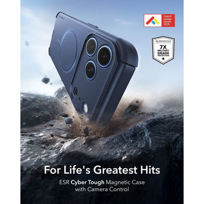 ESR Cyber ​​Tough MagSafe Case for iPhone 18 Pro Max / 17 Pro Max - Navy Blue