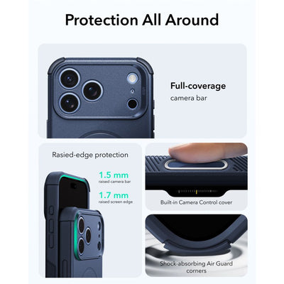 ESR Cyber ​​Tough MagSafe Case for iPhone 18 Pro Max / 17 Pro Max - Navy Blue