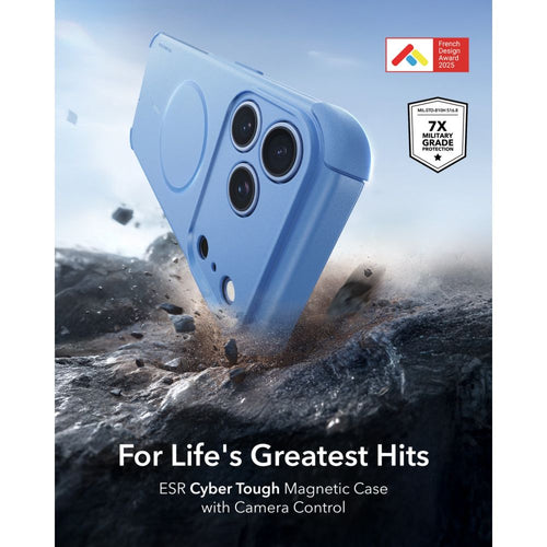 ESR Cyber ​​Tough MagSafe Case for iPhone 18 Pro Max / 17 Pro Max - Light Blue
