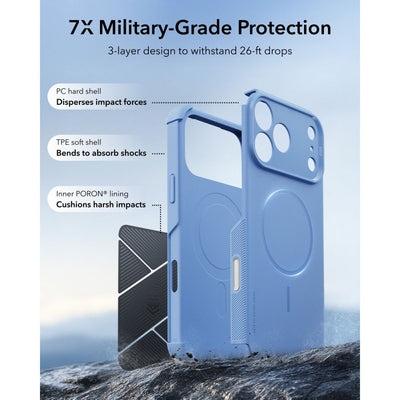 ESR Cyber ​​Tough MagSafe Case for iPhone 18 Pro Max / 17 Pro Max - Light Blue
