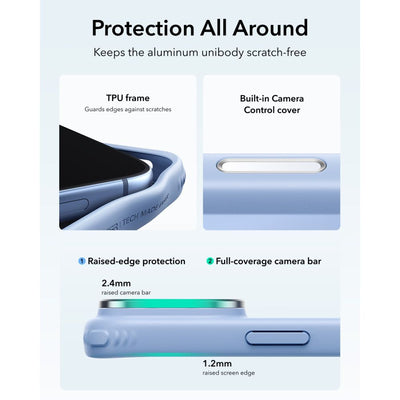 ESR Classic Hybrid Kickstand MagSafe Case for iPhone 18 Pro / 17 Pro - Light Blue Matte