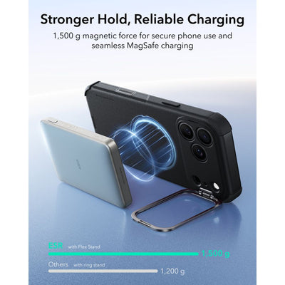 ESR Cyber ​​Tough Kickstand MagSafe Case for iPhone 18 Pro / 17 Pro - Black
