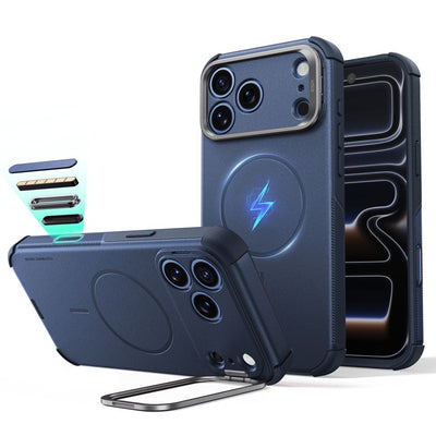 ESR Cyber ​​Tough Kickstand MagSafe Case for iPhone 18 Pro / 17 Pro - Navy Blue