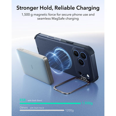 ESR Cyber ​​Tough Kickstand MagSafe Case for iPhone 18 Pro / 17 Pro - Navy Blue