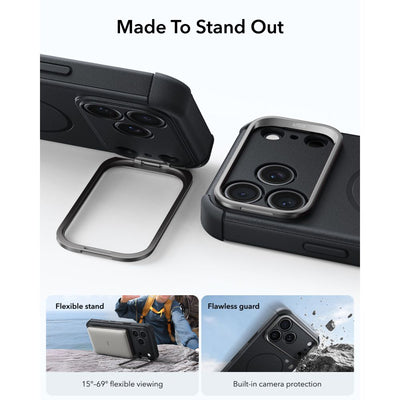 ESR Cyber ​​Tough Kickstand MagSafe Case for iPhone 18 Pro Max / 17 Pro Max - Black