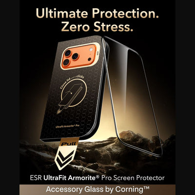 ESR UltraFit Armorite Pro Tempered Glass for iPhone 18 Pro Max / 17 Pro Max - Black
