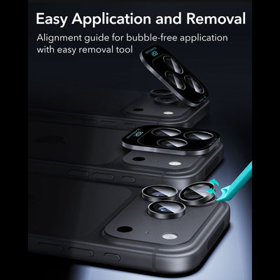 ESR Armorite Camera Protector Tempered Glass for iPhone 18 Pro / 18 Pro Max - Black