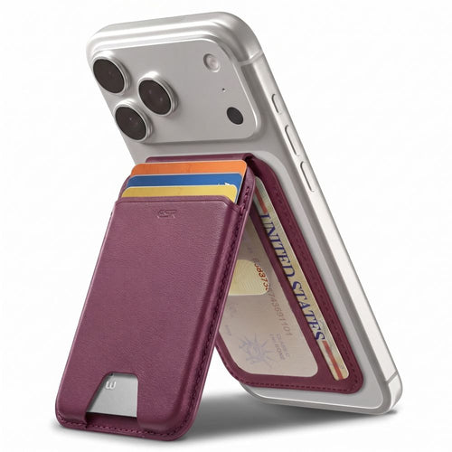 ESR Classic RFID Magnetic MagSafe Wallet - Dark Cherry