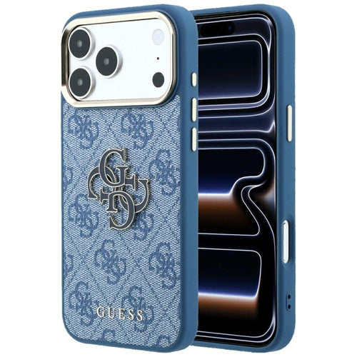 Guess 4G &amp; Big Resin Logo Case for iPhone 17 Pro / 18 Pro - Light Blue
