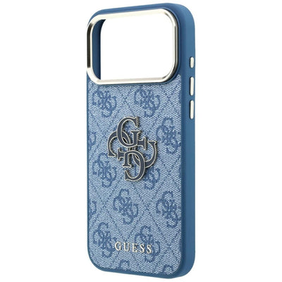 Guess 4G &amp; Big Resin Logo Case for iPhone 17 Pro / 18 Pro - Light Blue
