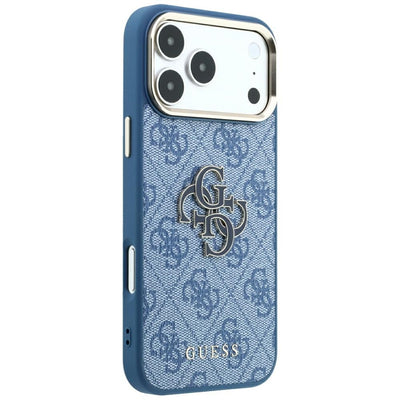 Guess 4G &amp; Big Resin Logo Case for iPhone 17 Pro Max / 18 Pro Max - Light Blue