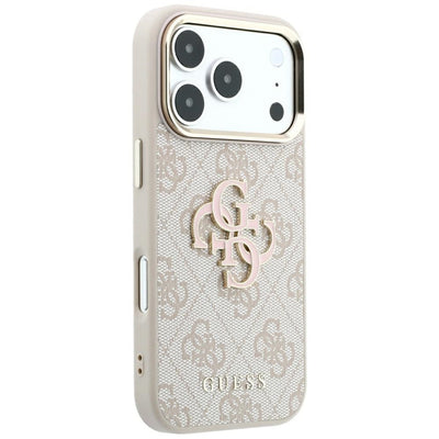 Guess 4G &amp; Big Resin Logo Case for iPhone 17 Pro Max / 18 Pro Max - Pink