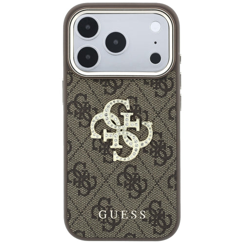 Guess 4G &amp; Big Strass Logo Case for iPhone 17 Pro Max / 18 Pro Max - Brown