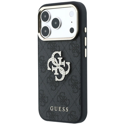 Guess 4G &amp; Big Strass Logo Case for iPhone 17 Pro Max / 18 Pro Max - Black