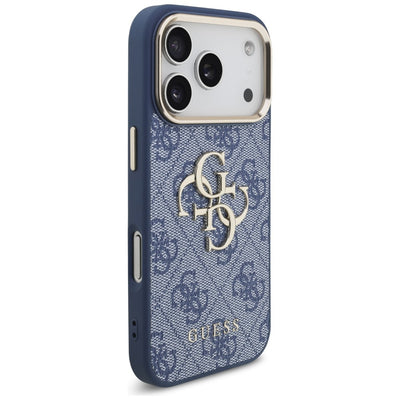 Guess 4G Big 4G Classic Logo Case for iPhone 18 Pro / 17 Pro - Blue and Gold