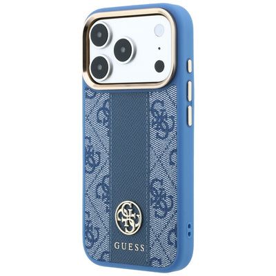 Guess 4G with Stripe Round and Classic Logos MagSafe Case for iPhone 17 Pro / 18 Pro - Blue