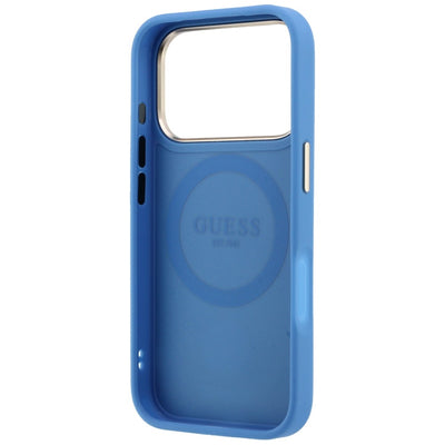 Guess 4G with Stripe Round and Classic Logos MagSafe Case for iPhone 17 Pro Max / 18 Pro Max - Blue