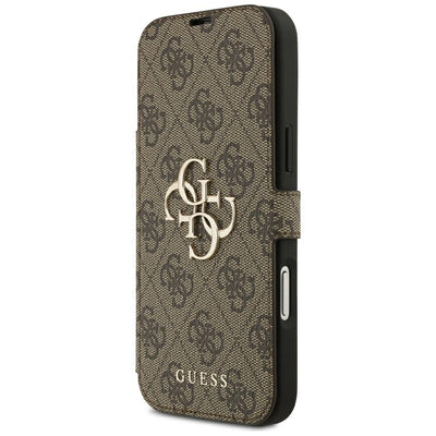Guess Book 4G Metal Logo Case for iPhone 18 Pro Max / 17 Pro Max - Brown