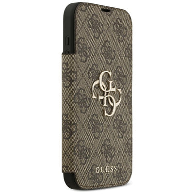 Guess Book 4G Metal Logo Case for iPhone 18 Pro Max / 17 Pro Max - Brown