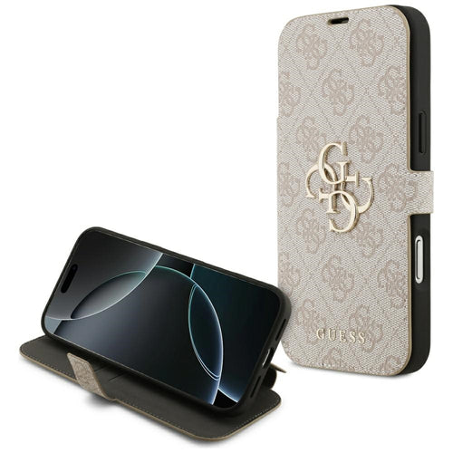 Guess Book 4G Metal Logo Case for iPhone 18 Pro Max / 17 Pro Max - Pink