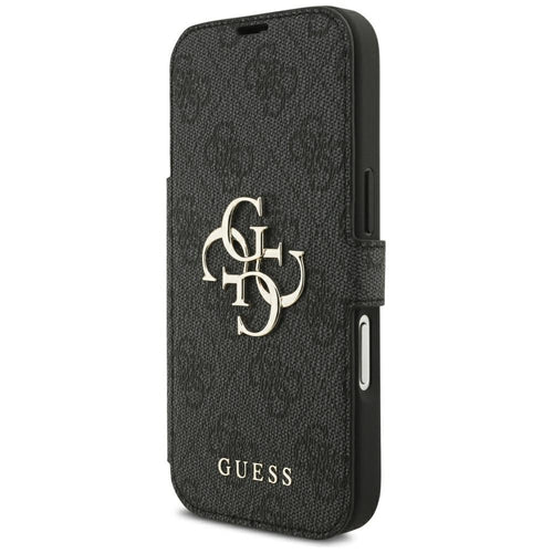 Guess Book 4G Metal Logo Case for iPhone 18 Pro / 17 Pro - Black