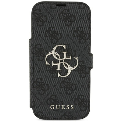 Guess Book 4G Metal Logo Case for iPhone 18 Pro / 17 Pro - Black