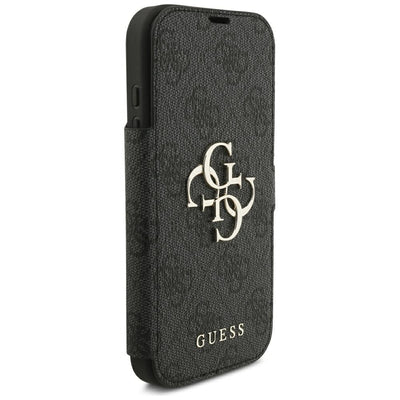 Guess Book 4G Metal Logo Case for iPhone 18 Pro / 17 Pro - Black