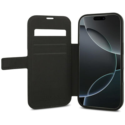 Guess Book 4G Metal Logo Case for iPhone 18 Pro / 17 Pro - Black