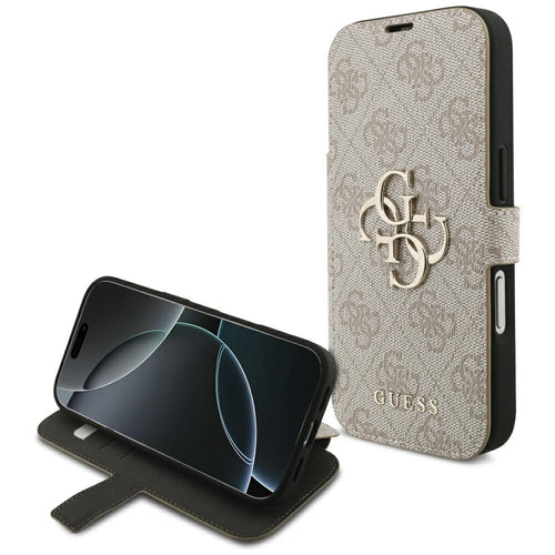 Guess Book 4G Metal Logo Case for iPhone 18 Pro / 17 Pro - Pink