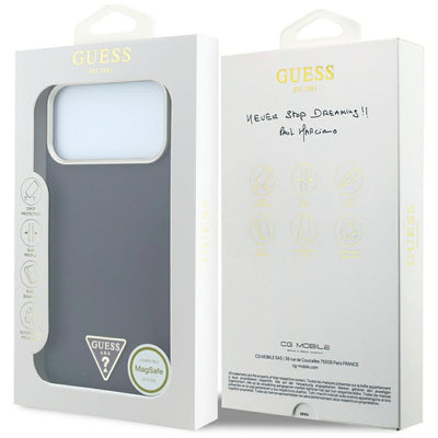 Guess Kevlar Triangle Logo MagSafe Case for iPhone 17 Pro / 18 Pro - Burgundy